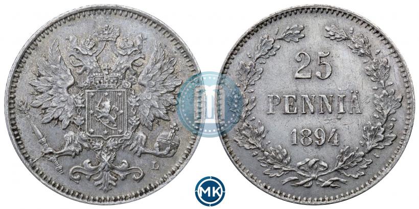 Picture 25 pennia 1894 year L 