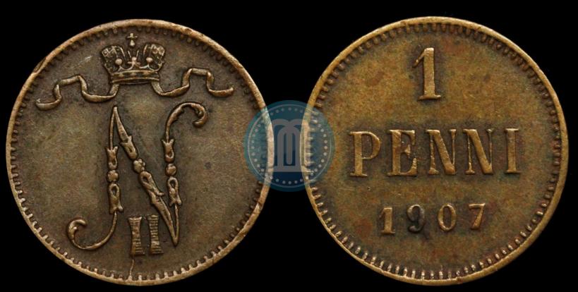 Picture 1 penni 1907 year  