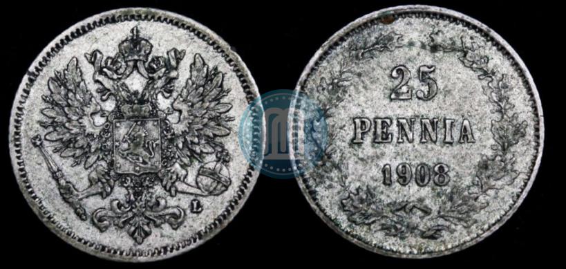 Фото 25 пенни 1908 года L 