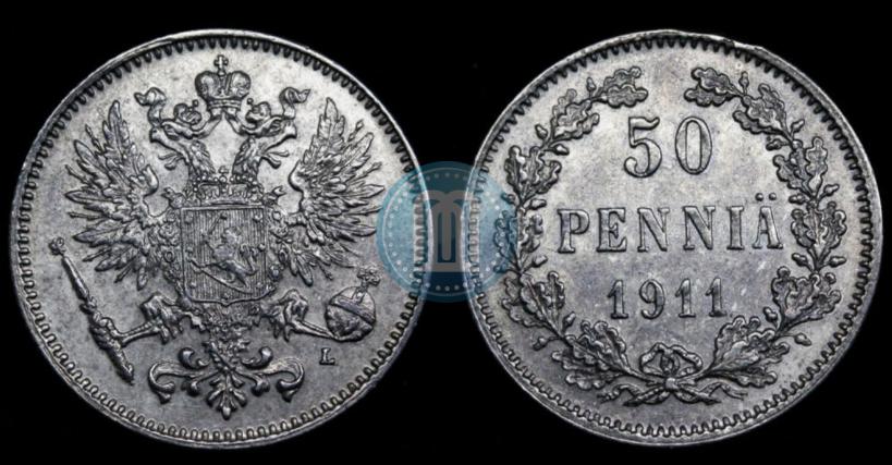 Picture 50 pennia 1911 year L 