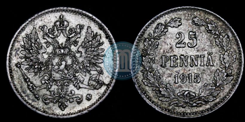 Picture 25 pennia 1915 year S 