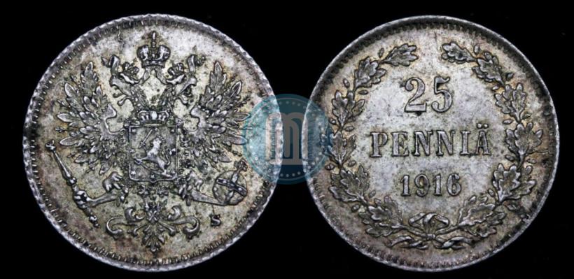 Picture 25 pennia 1916 year S 
