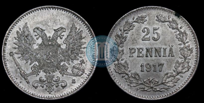 Picture 25 pennia 1917 year S 