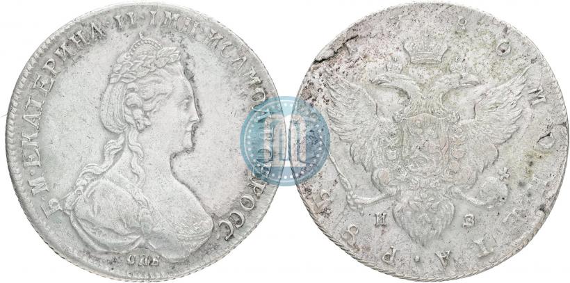 Picture 1 rouble 1780 year СПБ-ИЗ 