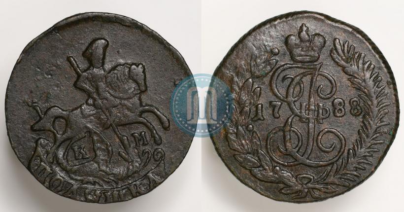 Фото Полушка 1788 года КМ 