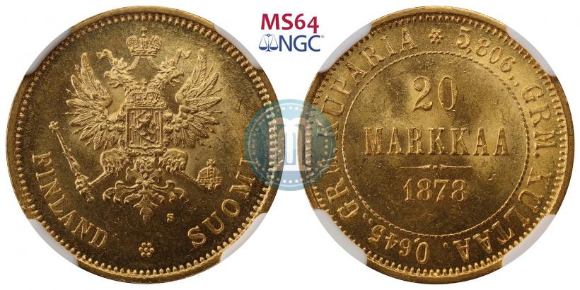 Picture 20 markkaa 1878 year S 