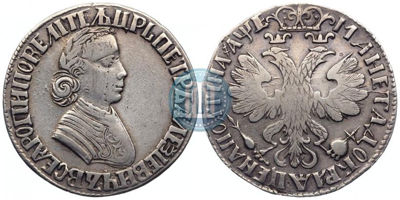 Фото Полтина 1705 года  "Портрет работы Ф. Алексеева"