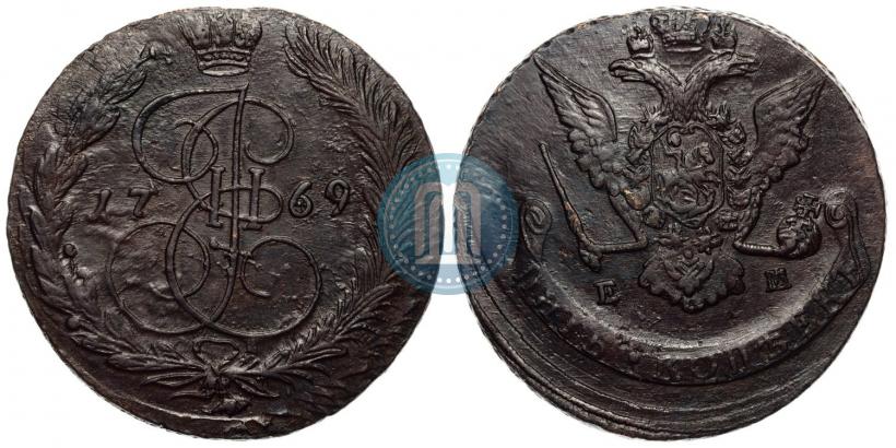 Фото 5 копеек 1769 года ЕМ 