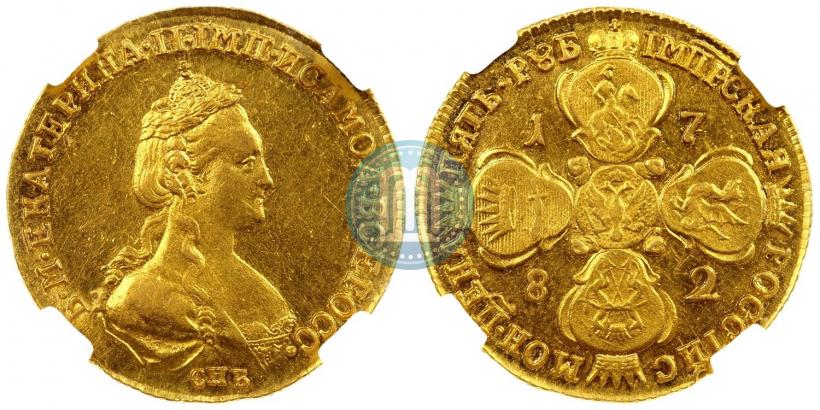 Фото 5 рублей 1780 года СПБ 