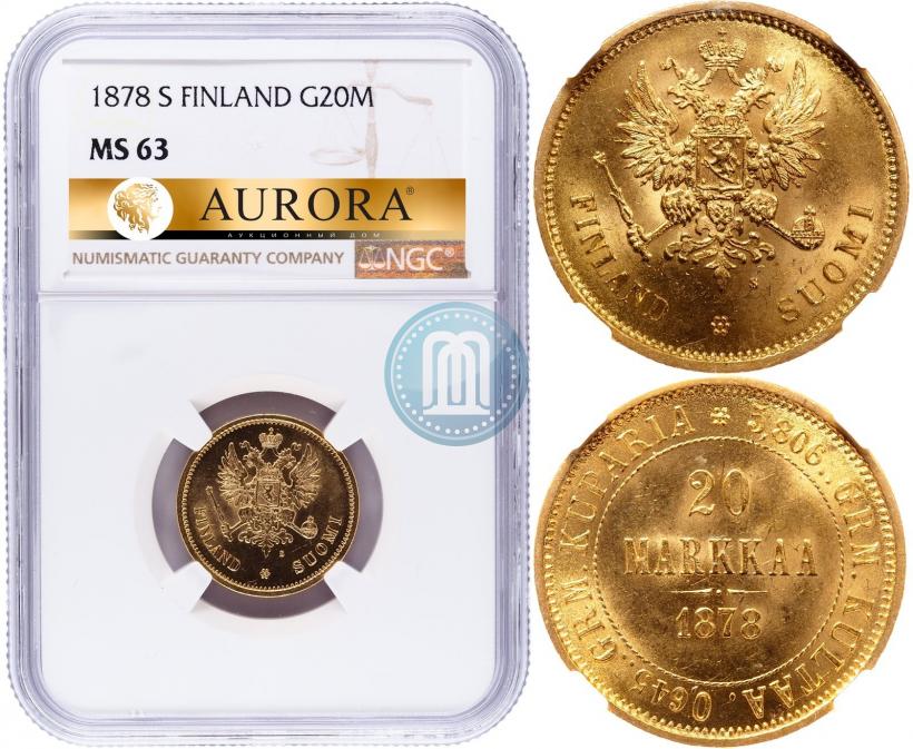 Picture 20 markkaa 1878 year S 