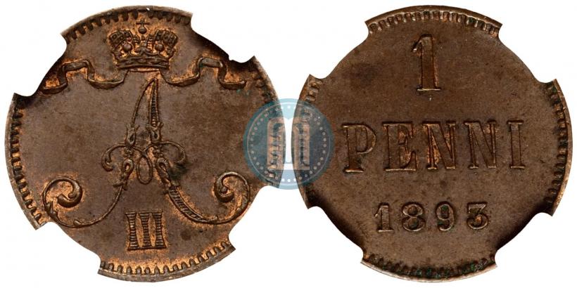 Picture 1 penni 1893 year  