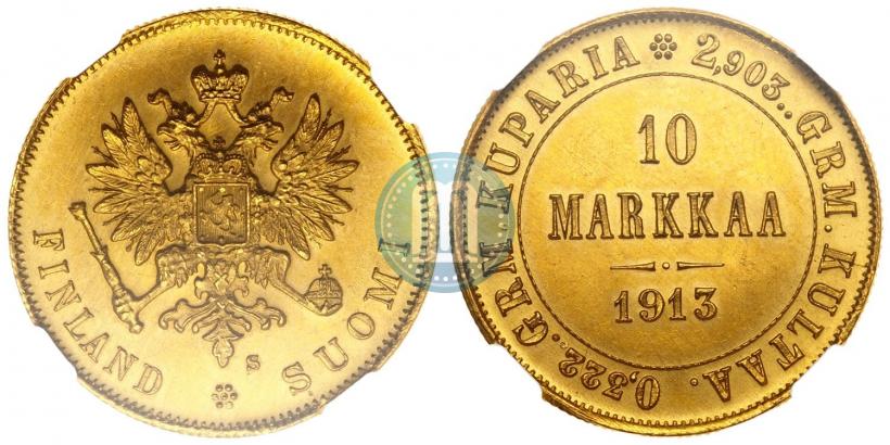 Picture 10 markkaa 1913 year S 