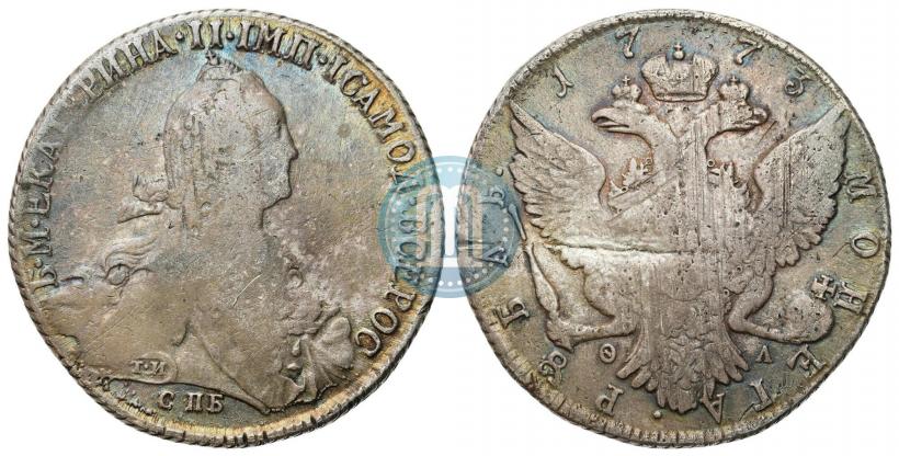 Фото 1 рубль 1773 года СПБ-ФЛ 