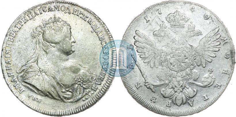 Picture 1 rouble 1740 year СПБ "Petersburg type"