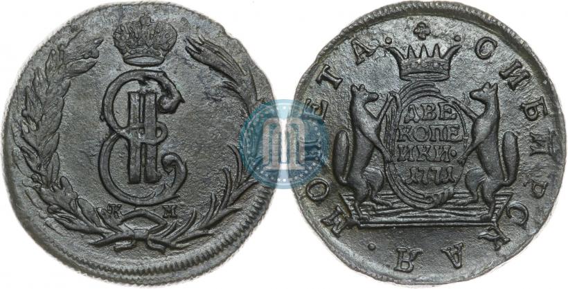Picture 2 kopecks 1771 year КМ 