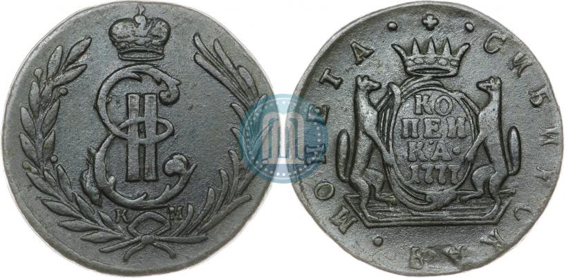 Picture 1 kopeck 1777 year КМ 