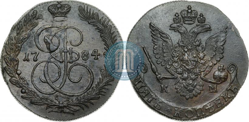 Picture 5 kopecks 1784 year КМ 