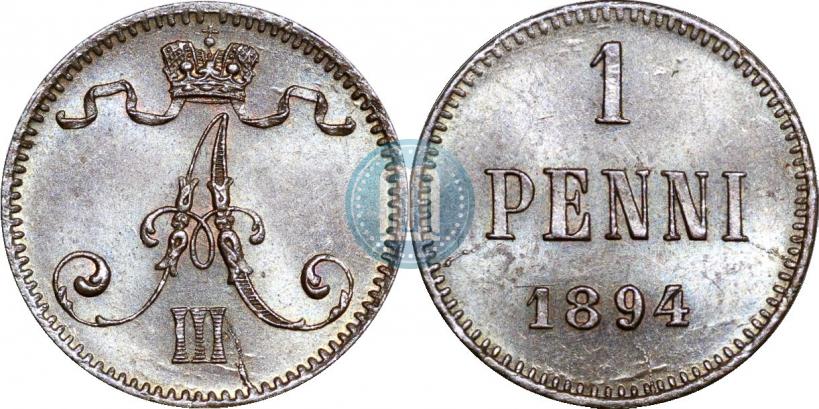 Фото 1 пенни 1894 года  