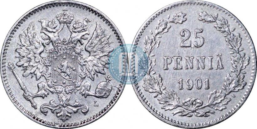 Фото 25 пенни 1901 года L 