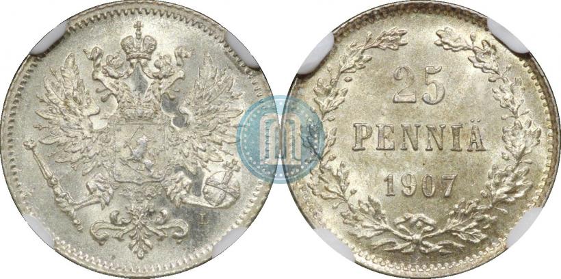 Фото 25 пенни 1907 года L 