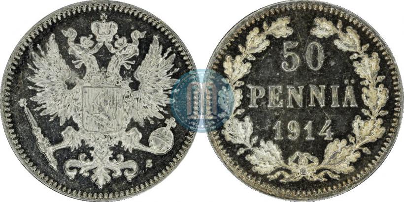 Picture 50 pennia 1914 year S 
