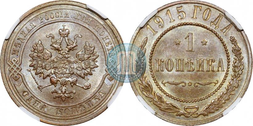 Picture 1 kopeck 1915 year  