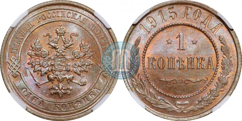 Picture 1 kopeck 1915 year  
