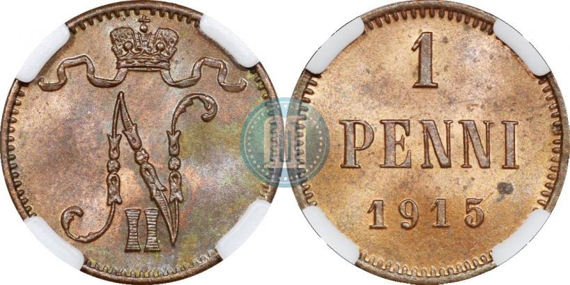 Фото 1 пенни 1915 года  