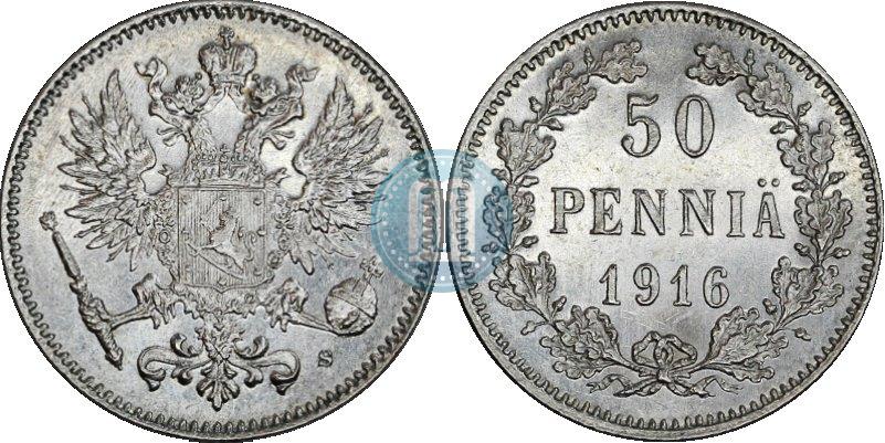 Фото 50 пенни 1915 года S 