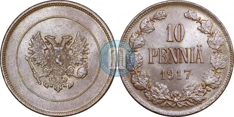 Picture 10 pennia 1917 year  