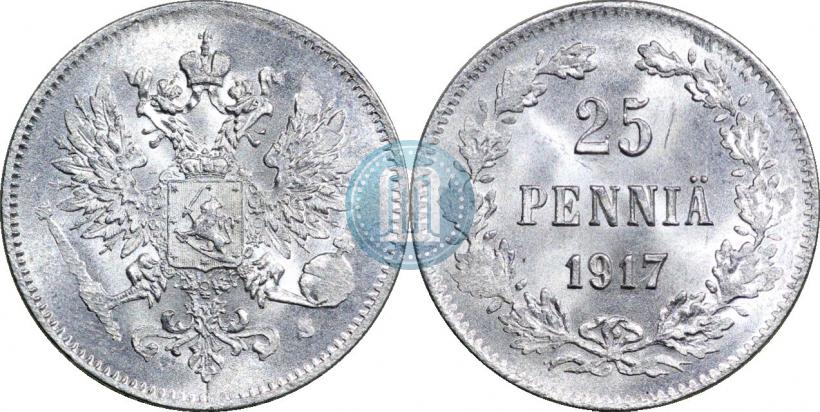 Фото 25 пенни 1917 года S 