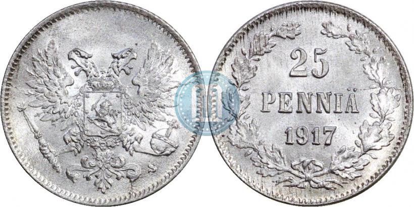 Фото 25 пенни 1917 года S 