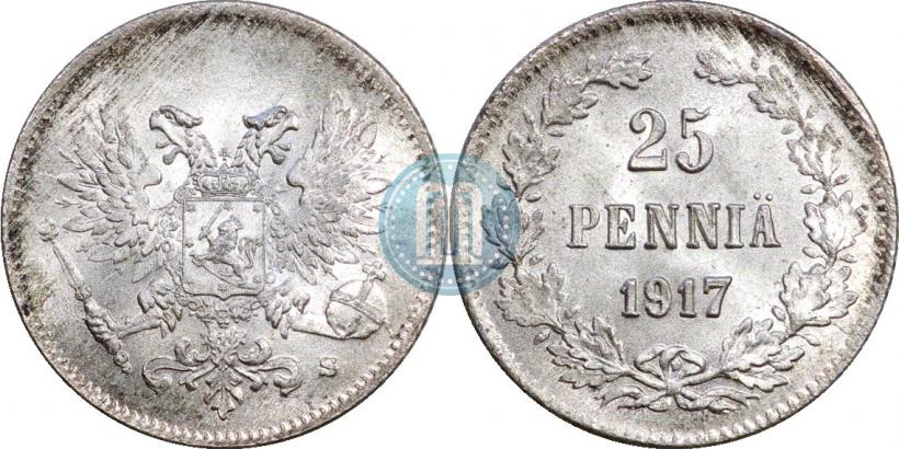 Фото 25 пенни 1917 года S 