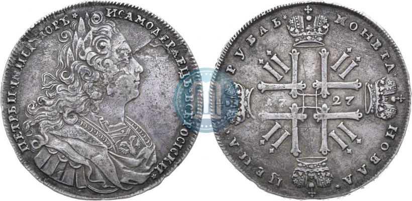 Picture 1 rouble 1727 year  "Moscow type"