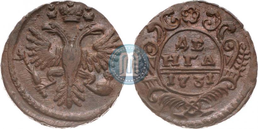 Фото Денга 1731 года  