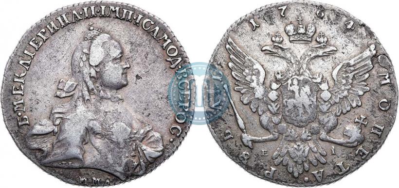 Picture 1 rouble 1764 year ММД-EI 