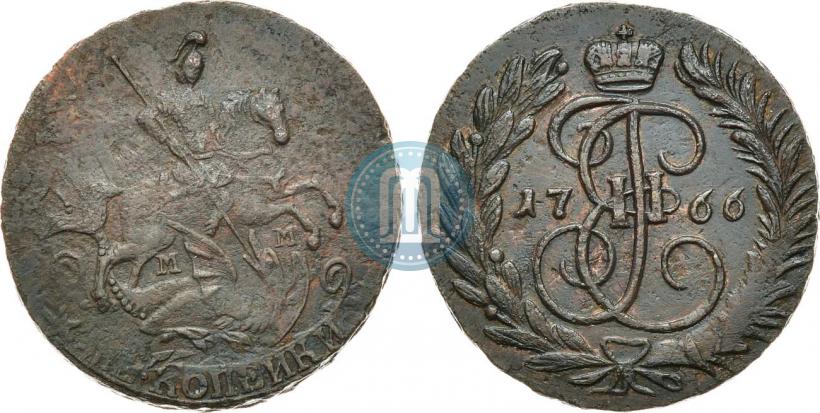 Picture 2 kopecks 1766 year ММ 