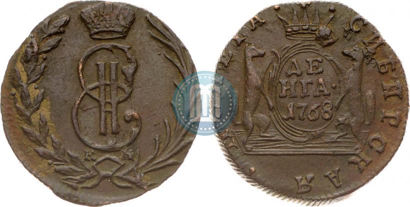 Фото Денга 1768 года КМ 