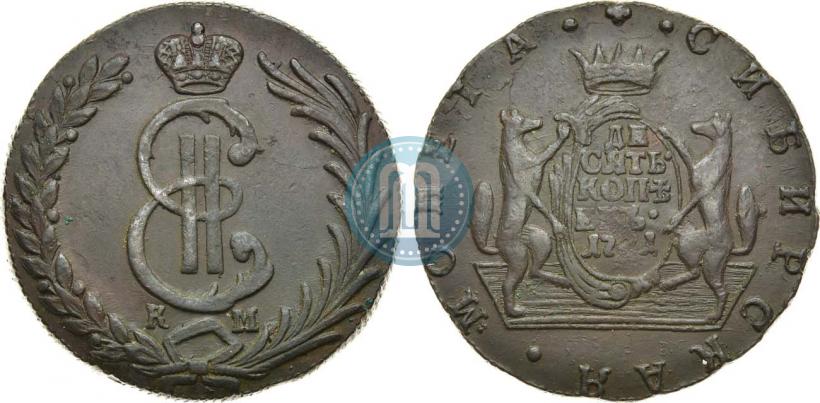 Picture 10 kopecks 1771 year КМ 