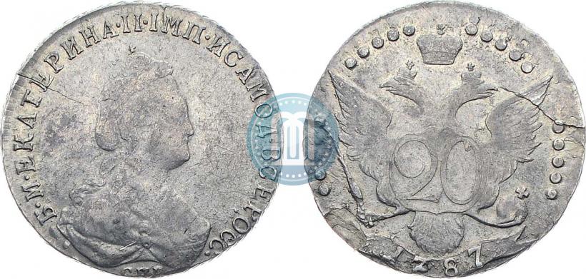 Фото 20 копеек 1787 года СПБ 