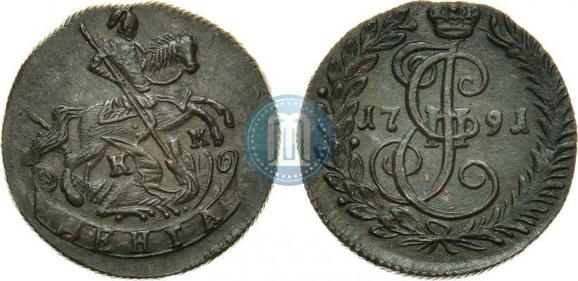 Фото Денга 1791 года КМ 