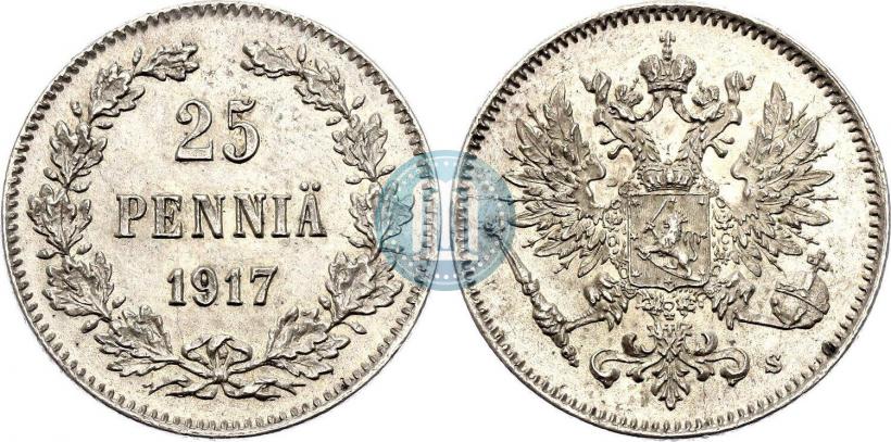 Фото 25 пенни 1917 года S 