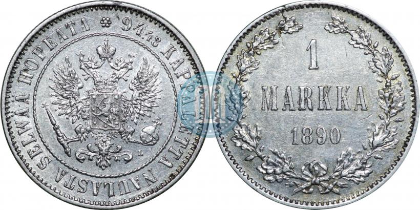 Picture 1 markka 1890 year L 