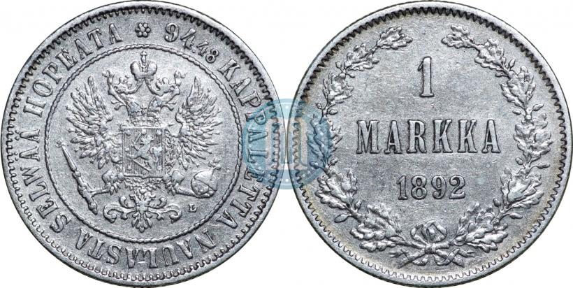 Picture 1 markka 1892 year L 