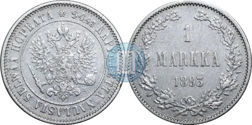 Picture 1 markka 1893 year L 