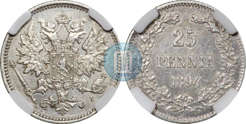 Picture 25 pennia 1894 year L 