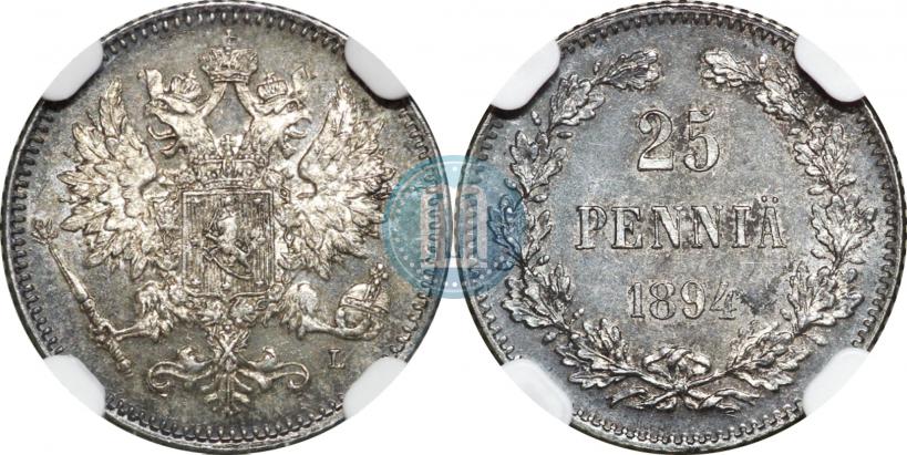 Picture 25 pennia 1894 year L 