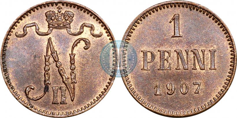 Picture 1 penni 1907 year  