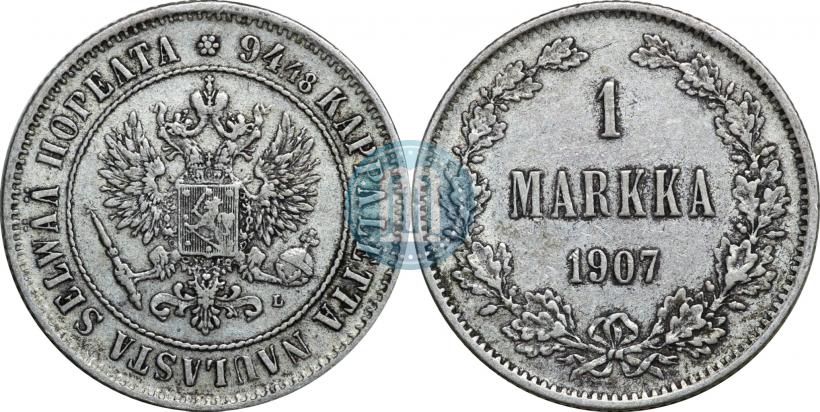 Picture 1 markka 1907 year L 
