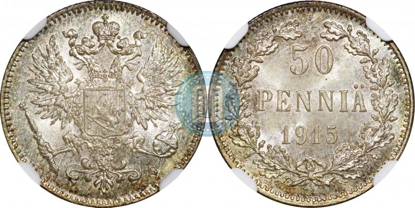 Фото 50 пенни 1915 года S 